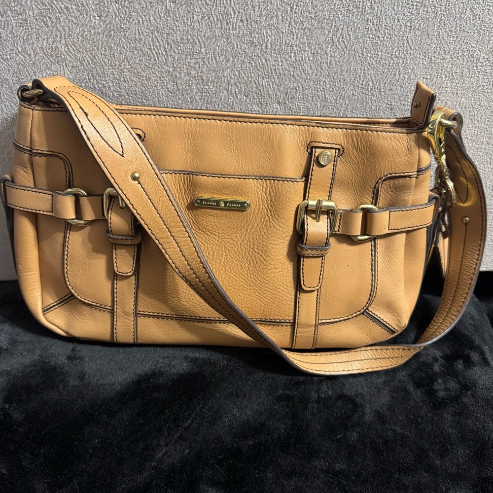 Etienne Aigner Cynthia Collection style 72111 preowned leather shoulder bag - Picture 2 of 11